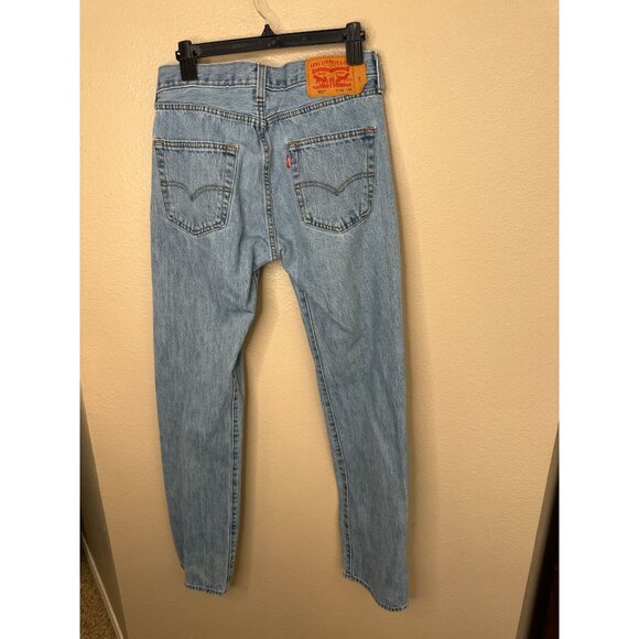 Levi's Men's Straight Jeans - Light Blue - Picture 3 of 8